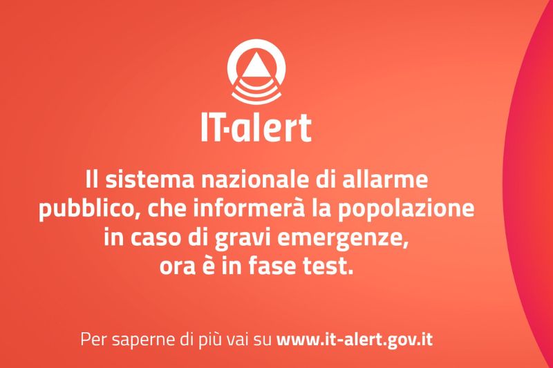 Test sistema nazionale IT-ALERT