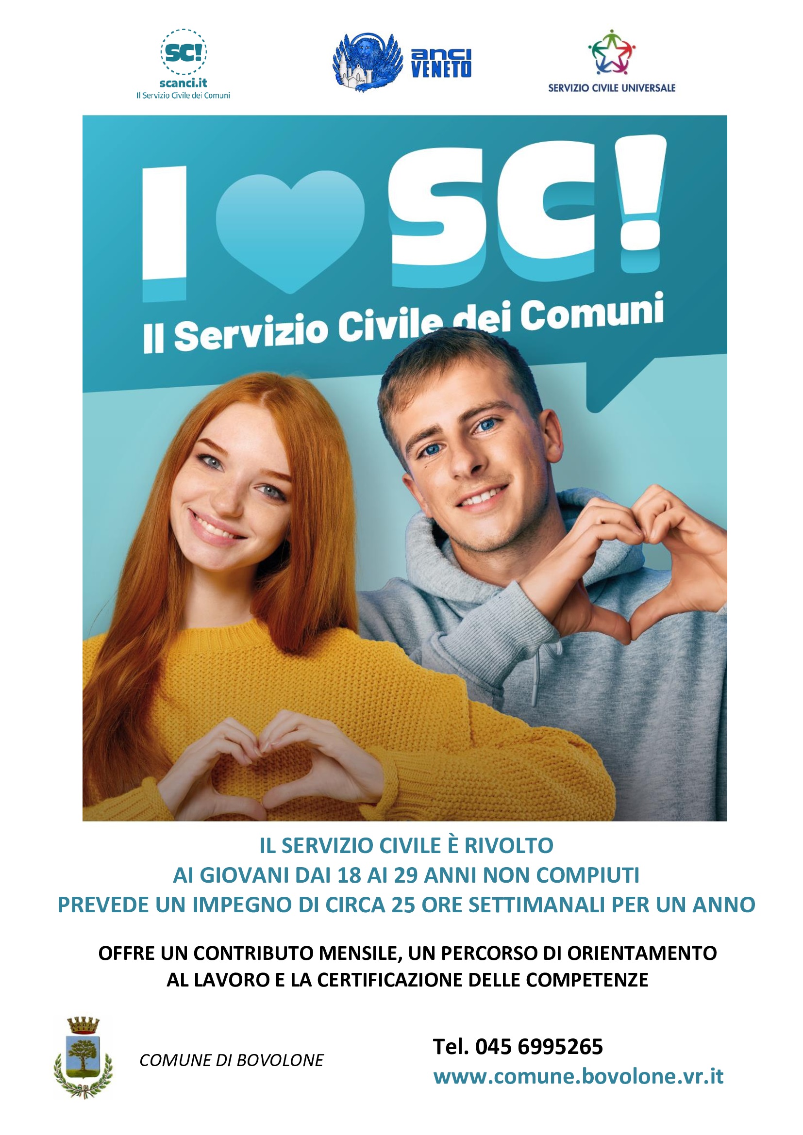 SERVIZIO CIVILE: scadenza prorogata al 20 febbraio