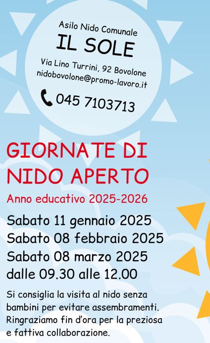 Giornate del 'Nido Aperto'
